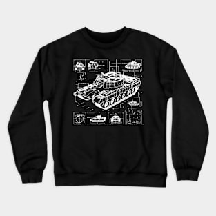 tank 3d design Crewneck Sweatshirt